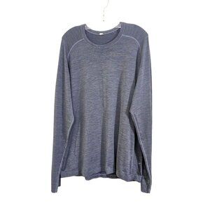 Lululemon Mens XXL Top Gray Time To Get Dirty Get Outside Get Sweaty Long Sleeve